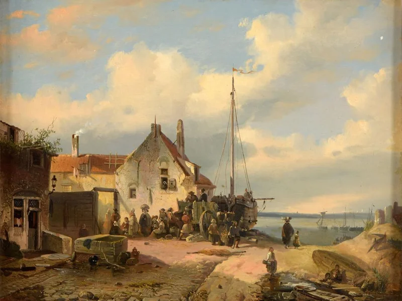 1868-Leonardus Nardus - Den Haag Gasthof am Strand